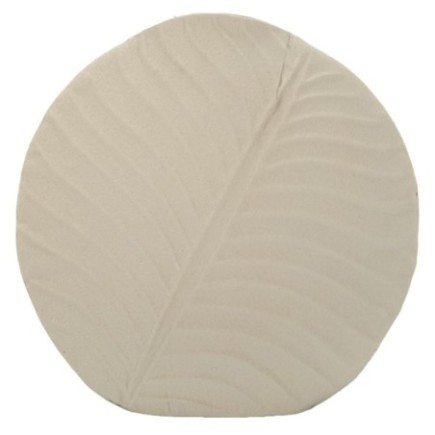 Vase en métal beige 32.5x13 cm