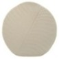 Vaso in metallo beige 32,5x13 cm