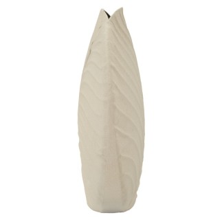 Vaso de metal bege 32,5 x 13 cm