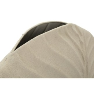 Vaso in metallo beige 32,5x13 cm