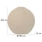 Vaso in metallo beige 32,5x13 cm