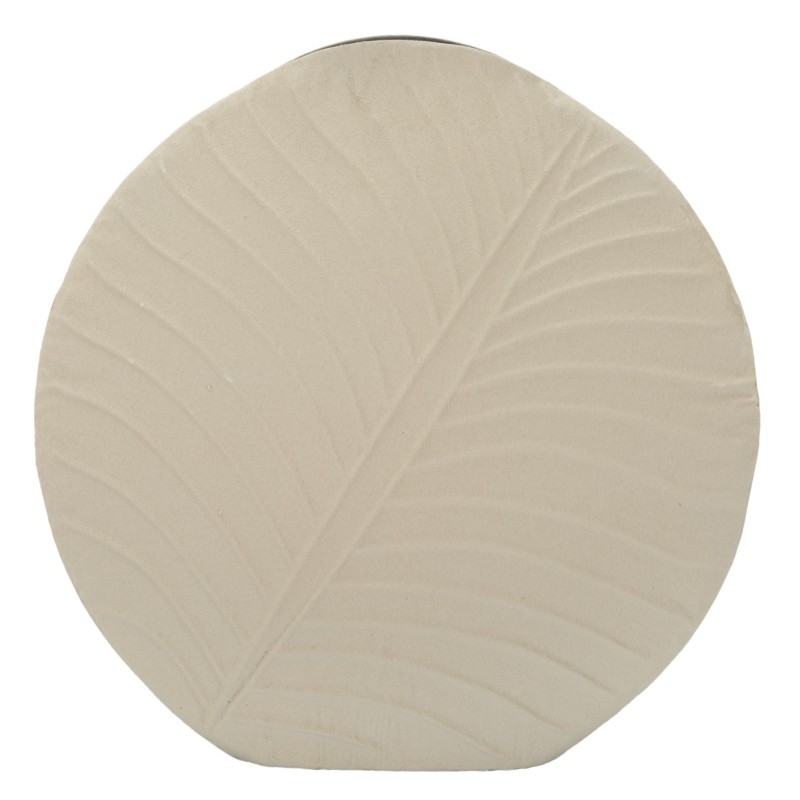 Vase en métal beige 41.5x14 cm