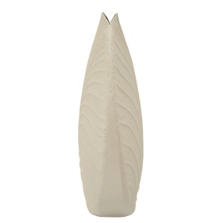 Vaso de metal bege 41,5 x 14 cm