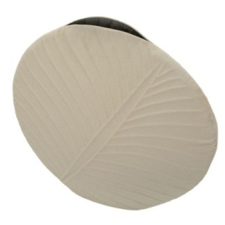 Vase en métal beige 41.5x14 cm