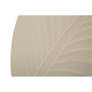 Jarrón de metal beige 41,5x14 cm