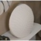 Vase en métal beige 41.5x14 cm