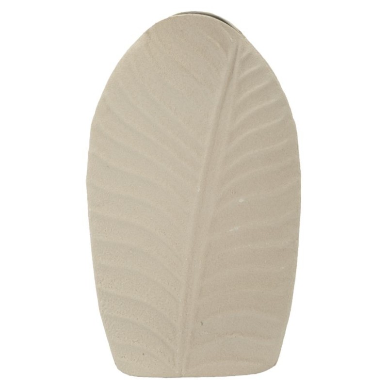 Jarrón en métal beige 18x9.5x29.5 cm