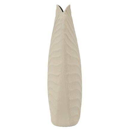 Vase en métal beige 18x9.5x29.5 cm
