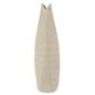 Jarrón en métal beige 18x9.5x29.5 cm