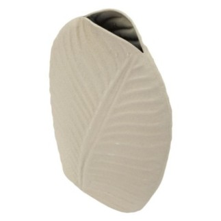 Jarrón en métal beige 18x9.5x29.5 cm