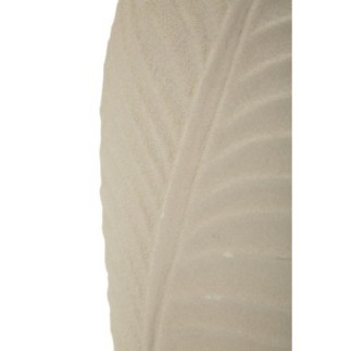 Vaso de metal bege 18 x 9,5 x 29,5 cm
