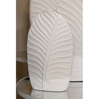 Vaso in metallo beige 18x9,5x29,5 cm