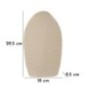 Vaso in metallo beige 18x9,5x29,5 cm