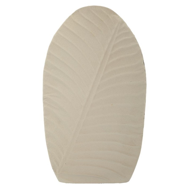 Jarrón de metal beige 26x11x41 cm