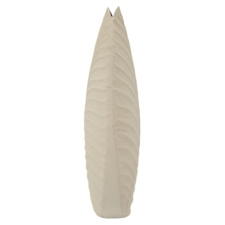 Vaso de metal bege 26 x 11 x 41 cm