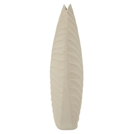 Vase en métal beige 26x11x41 cm