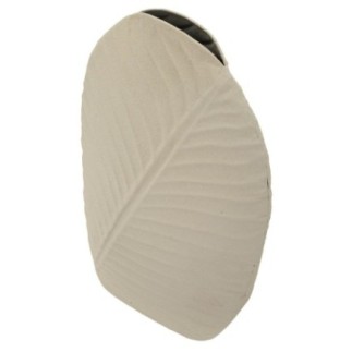 Vaso de metal bege 26 x 11 x 41 cm