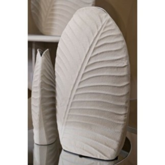 Vase en métal beige 26x11x41 cm