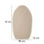 Vaso in metallo beige 26x11x41 cm