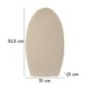 Jarrón de metal beige, 31 x 13 x 53,5 cm Jarrón de metal beige, 31 x 13 x 53,5 cm