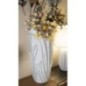 Vaso in resina bianca 30,5x69 cm