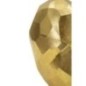 Vase coeur en résine doré 19x9x18 cm