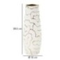 Vaso de cerâmica branca 12 x 29,5 cm Vaso de cerâmica branca 12 x 29,5 cm