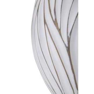 Vaso em resina branca 27 x 41,5 cm