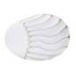 Vaso em resina branca 34 x 11,5 x 24,5 cm Vaso em resina branca 34 x 11,5 x 24,5 cm