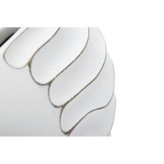 Jarrón de resina blanca 34x11,5x24,5 cm