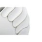 Jarrón de resina blanca 34x11,5x24,5 cm