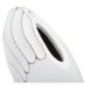 Jarrón de resina blanca 34x11,5x24,5 cm