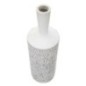 Jarrón de resina blanco 15x49,5 cm