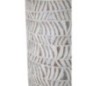 Jarrón de resina blanco 15x49,5 cm