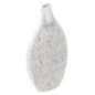Vaso in resina bianca 30,5x11,5x46,5 cm