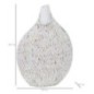 Vaso em resina branca 30,5 x 11,5 x 46,5 cm Vaso em resina branca 30,5 x 11,5 x 46,5 cm
