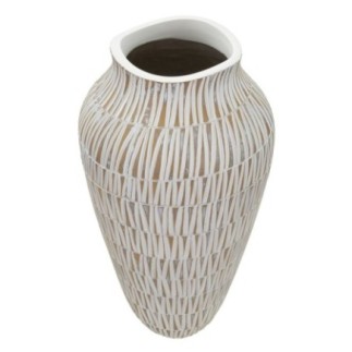 Vase en résine blanche 22x44 cm