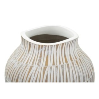 Vaso em resina branca 22 x 44 cm