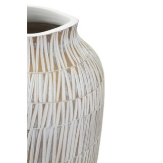 Vaso em resina branca 23 x 50 cm
