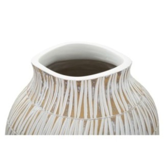 Vaso em resina branca 23 x 50 cm