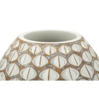 Vaso in resina bianca 27x27 cm