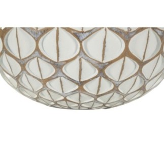 Vaso in resina bianca 27x27 cm