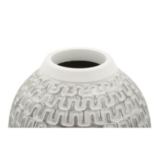 Vaso in resina bianca 21x43 cm