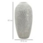 Vaso in resina bianca 21x43 cm