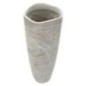 Vaso em resina branca 18 x 45 cm Vaso em resina branca 18 x 45 cm