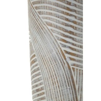 Jarrón de resina blanco 18x45 cm