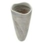 Vaso em resina branca 19x55 cm Vaso em resina branca 19x55 cm