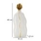 Vase en céramique blanche 16x8x40 cm