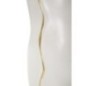 Vaso de cerâmica branca 19,5 x 10 x 50 cm Vaso de cerâmica branca 19,5 x 10 x 50 cm