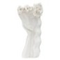 Vase visage femme en céramique blanche 14.8x13x29 cm